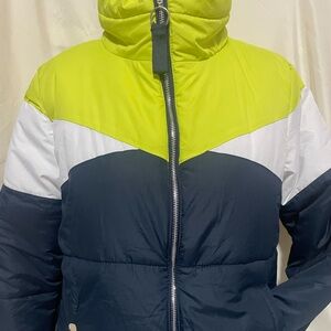New Look Blue white & yellow Jacket NWT